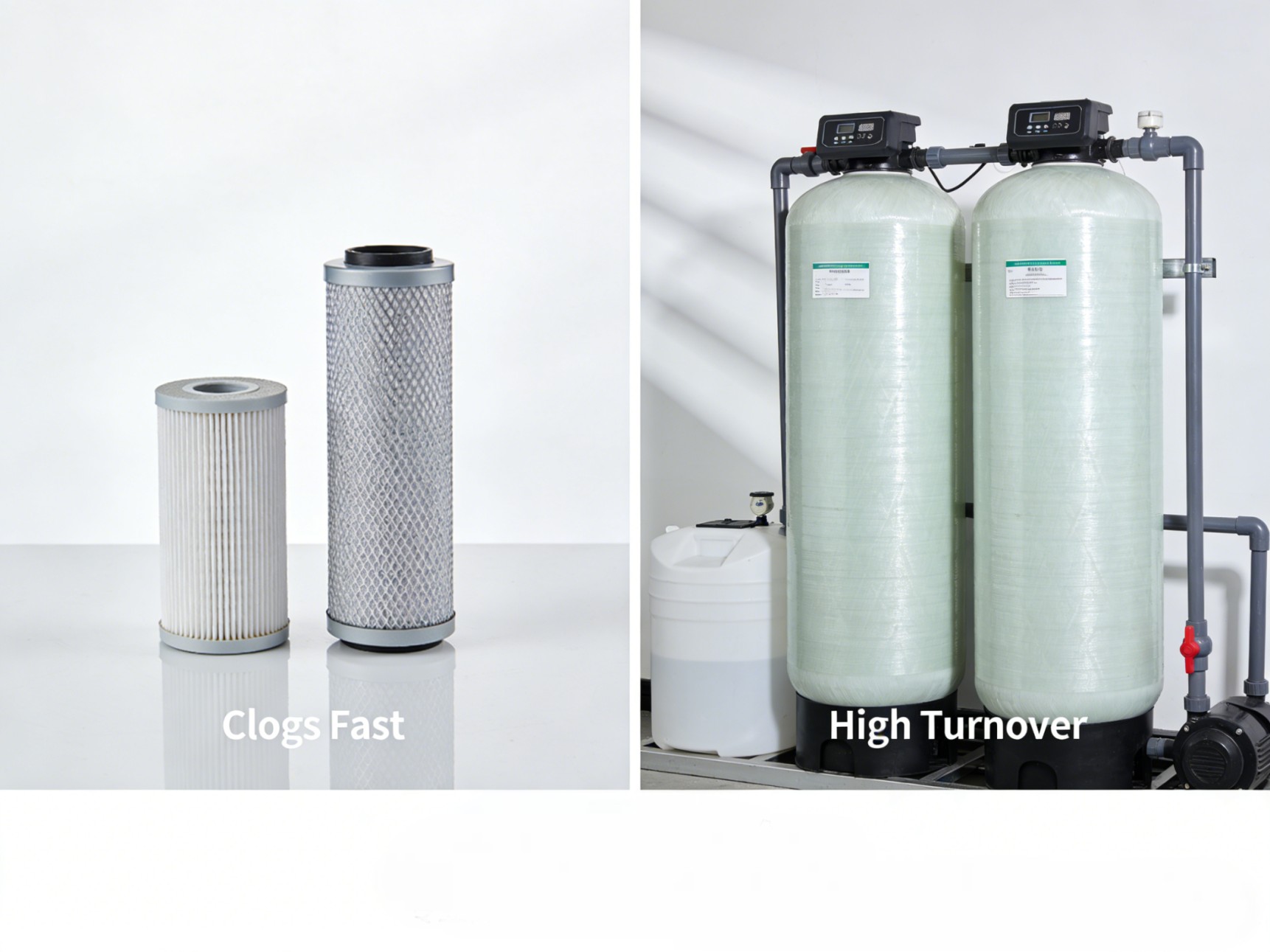 Commercial ice bath filtration system vs home cartridge filter