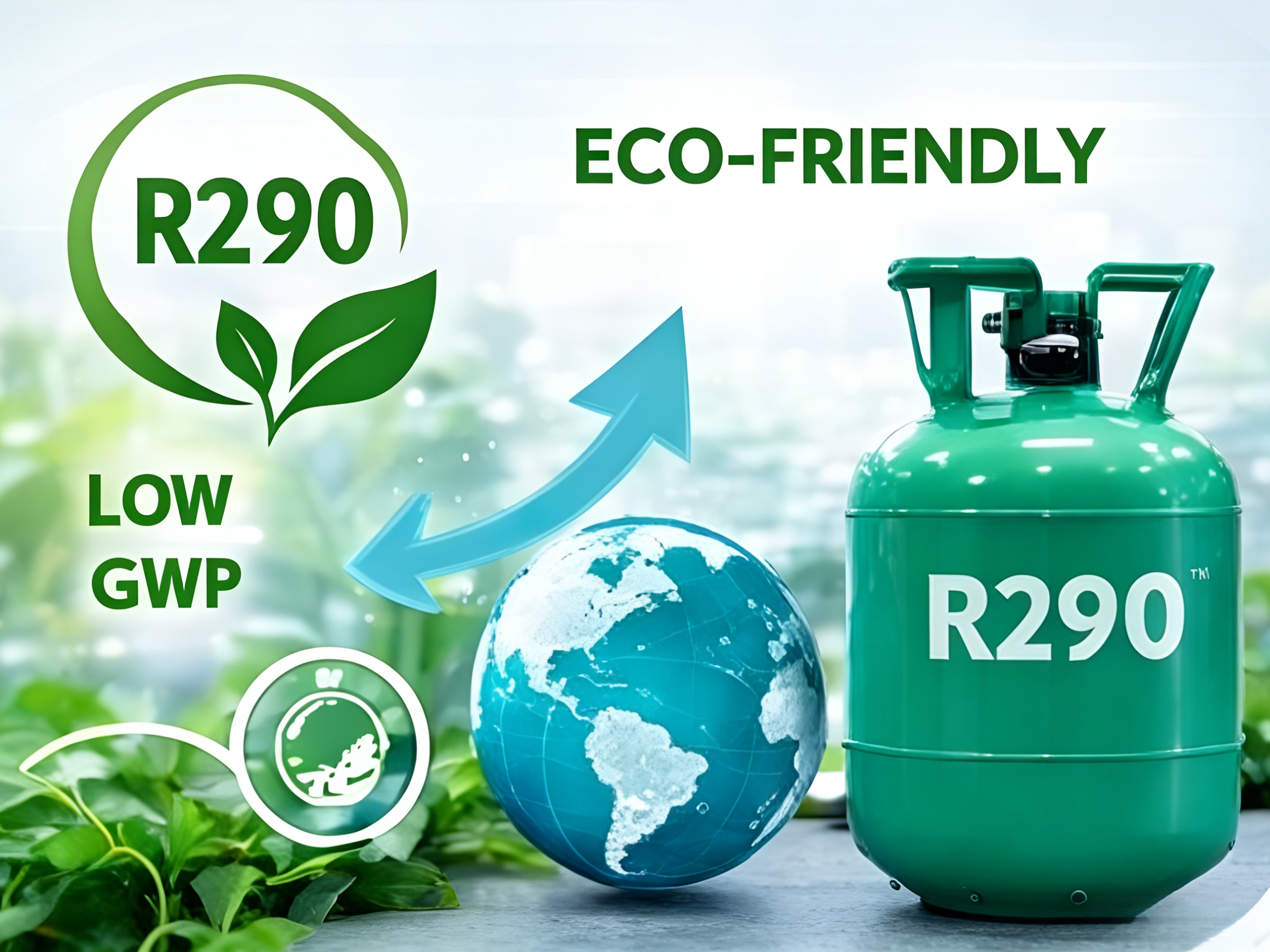 R290 eco-friendly refrigerant used in commercial ice bath chillers